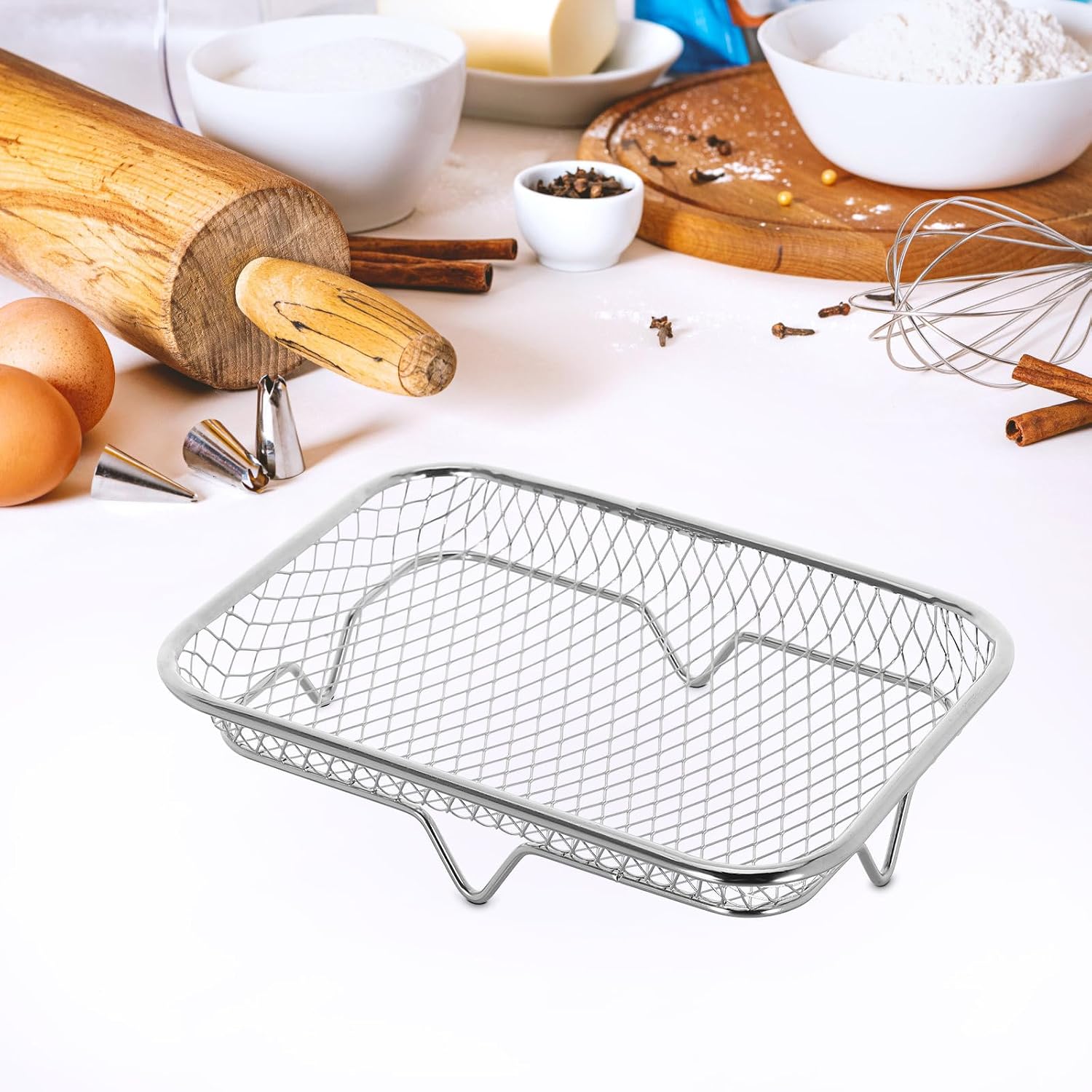 Stainless Steel Air Fryer Rack Dehydrator Shelf Stackable