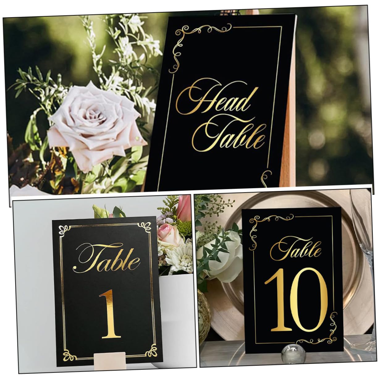 4 Sätze Tischkarten Aus Doppelseitige Platzkarten Mit Goldener Prägung Für Hochzeiten Und Feiern Tischnummern Für Besondere Anlässe 30 Stück * 4