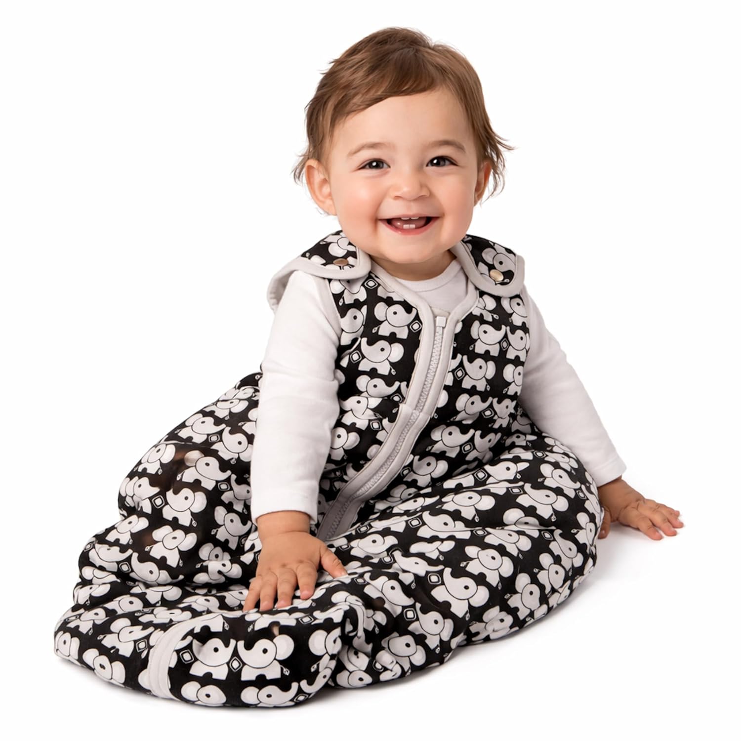 baby deedee Sleeping Sack, Baby Wearable Blanket Sleeping Bag, Sleep Nest Tee, Newborn and Infants, Lucky Trunks, Medium (6-18 Months)