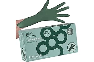 FRAMAR Green Nitrile Disposable Gloves: Your Durable Home Bakery Supply