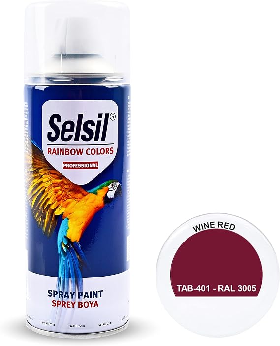 Selsil Rainbow 400 Ml Sprey Boya Şarabi Kırmı 3005