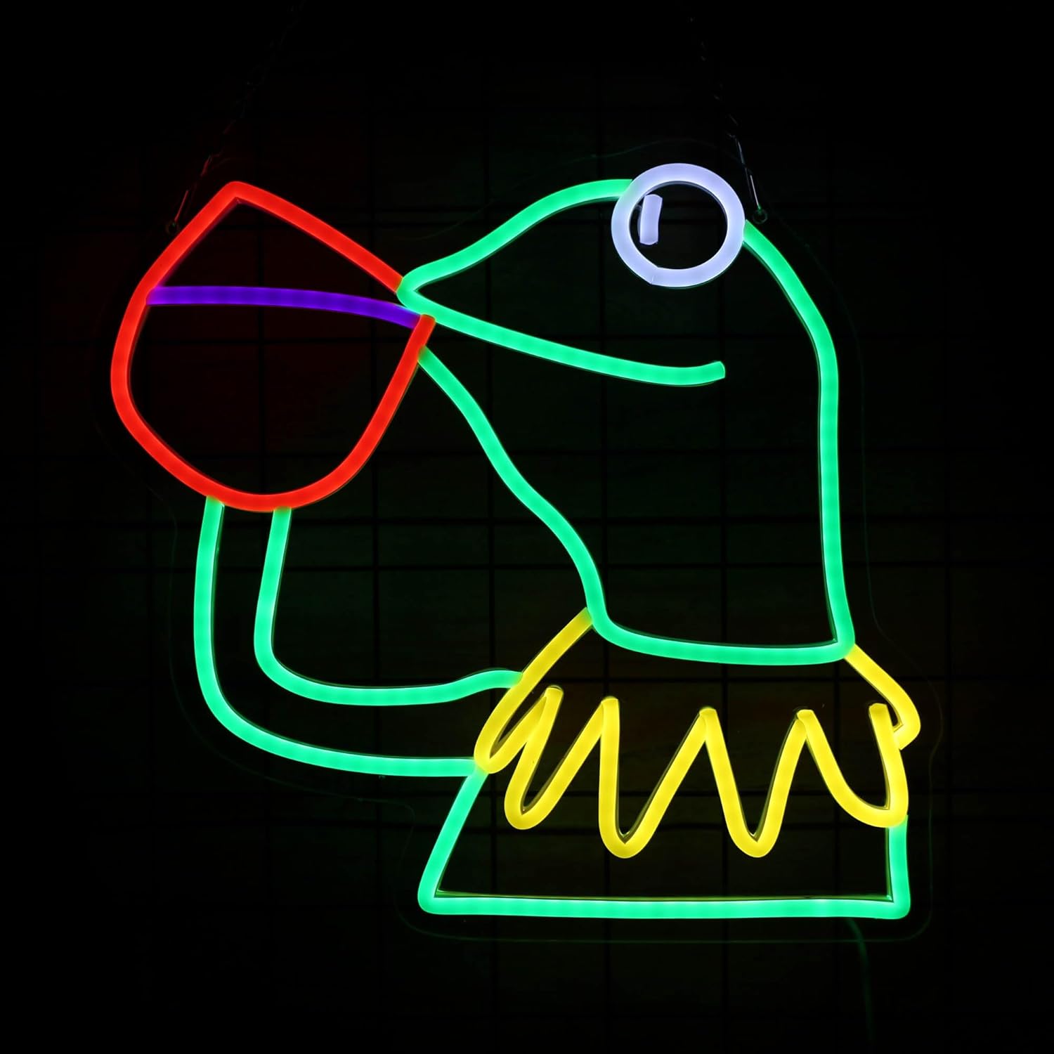 Frog Sipping Tea Neon Sign LED Neon Frog Signs for Wall Decor Game Room Man Cave Pub Party Frog Neon Light for Coffe Tea Bar Decor Led Light Up Sign for Bedroom Decor Birthday Gifts 14.5 * 13.7In