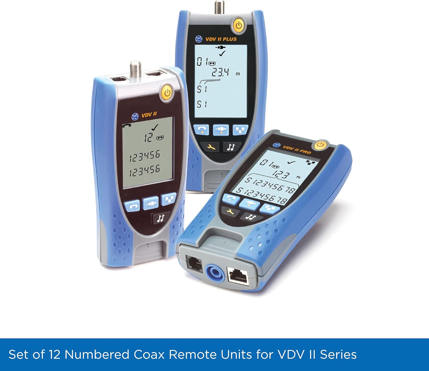 TREND Networks VDV II Series cable testers with coax remote units