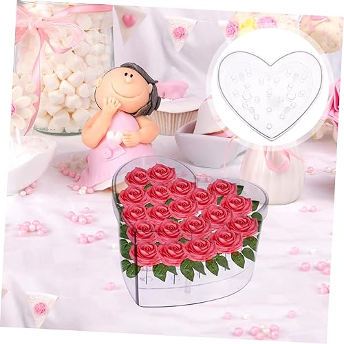 Miniatura 3 de Cabilock Caja de flores en forma de corazón Florero de acrílico florero de mesa Centro de mesa Maceta de acrílico transparente vitrina de acrílico