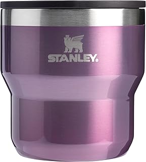 Stay-Hot Stacking Camp Cup 10 oz | Press In Drink Through Lid | Cup for Coffee, Tea and Drinks | Insulated Stainless Steel Coffee Mug | BPA-Free | Wisteria Shine