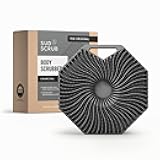 Sud Scrub® Antimicrobial Silicone Body Scrubber, Exfoliating Body Scrubber for Sensitive Skin, Eco Friendly Shower Scrubber for Body, Silicone Body Brush for Showering, Charcoal