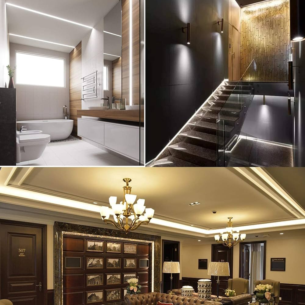 V-TAC Lot De 5 Profils D'angle De 2 Mètres Pour Bandes LED