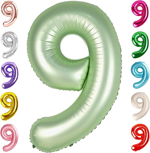 Vista 204 de Globos del números 0 de 40 pulgadas para formar los números 10, 20, 30, 40, 50, 60, 70, 80, 90, 100, para decoración de cumpleaños, bodas, eventos