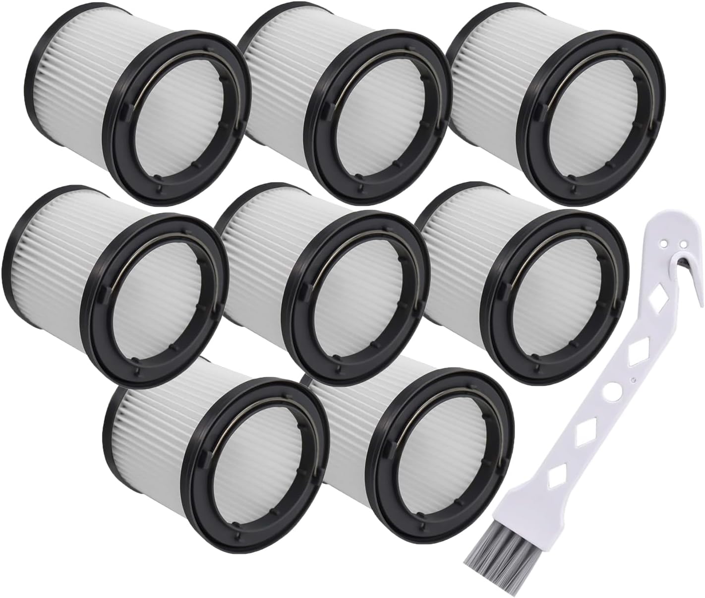 8 Pack PVF110 Hepa Replacement Filter for Black&Decker Handheld Pivot Vac BDH2000PL,BDH2020FLFH,PHV1210,PHV1410,PHV1810,BDH1620FLFH,Part to 90552393