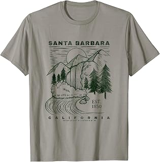 Santa Barbara California Neat Souvenir Rustic Santa Barbara T-Shirt