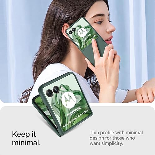 Vista 207 de Miimall Funda delgada para Galaxy Flip 7 con protector de pantalla integrado, grado militar, a prueba de golpes, a prueba de caídas, antiarañazos