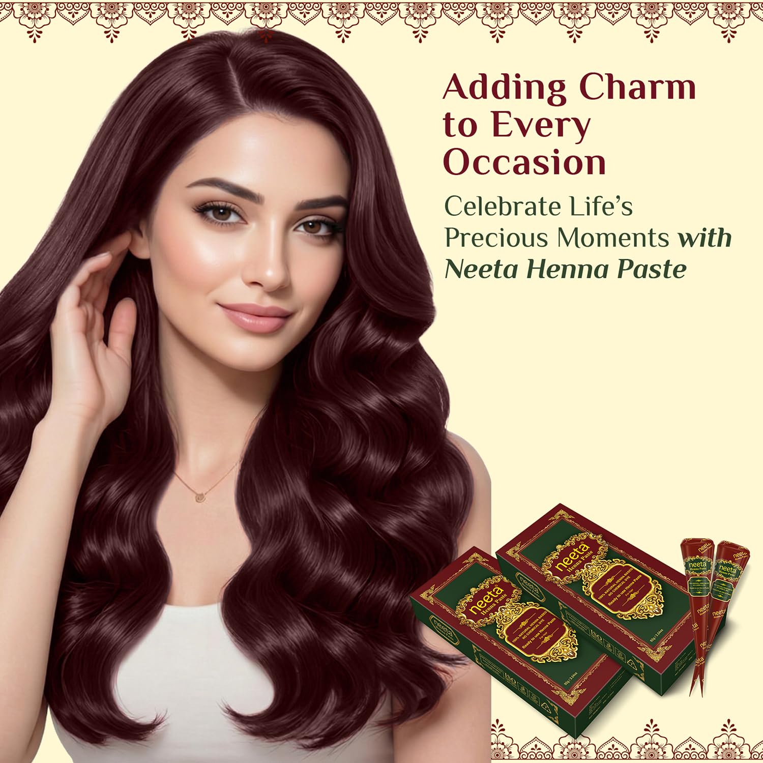 Amazon.com : Neeta Ready-to-Use Henna Paste for Hair – Herbal