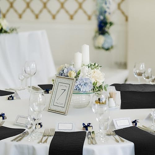 Miniatura 7 de Kisston 200 servilletas de papel negras desechables de lino suaves y absorbentes, toallas de mano desechables de tela para cocina, baño, boda,