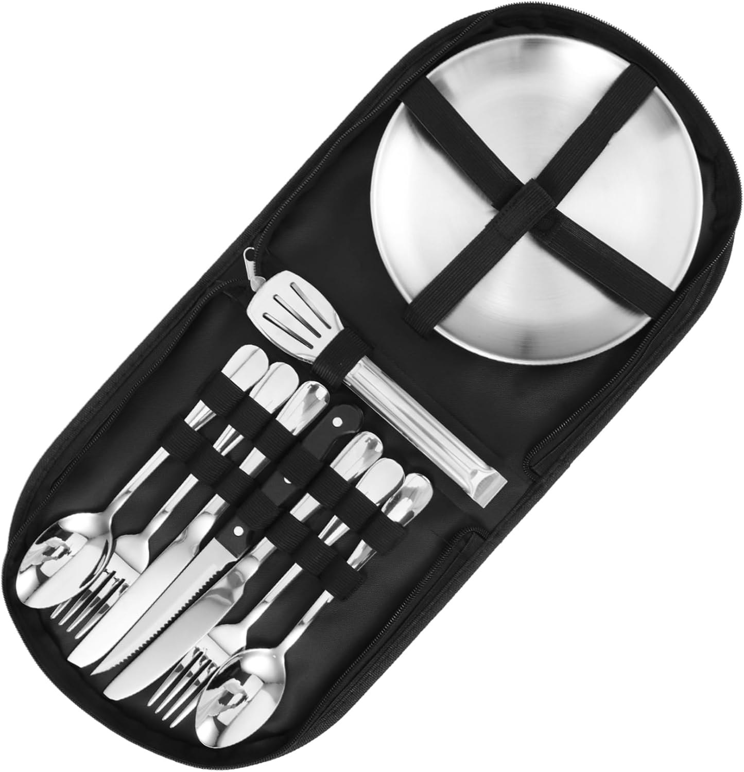 Camping Utensil Set Picnic Cutlery Portable Silverware Set Storage Bag for Outdoor Beach Hiking