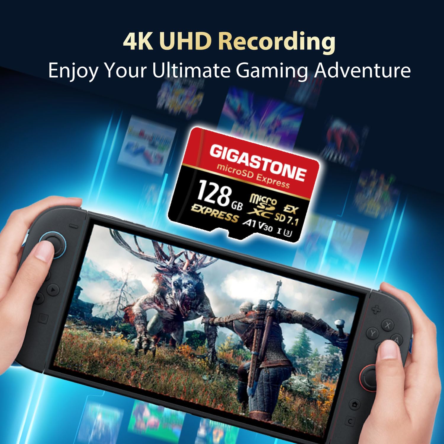 Amazon.com: 【Designed for Switch 2】 GIGASTONE 128GB microSD