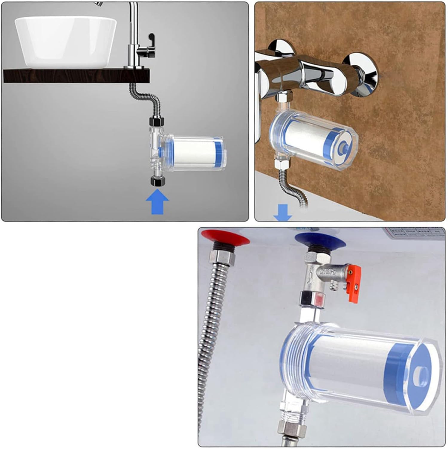 8 PCS Filter Water Filter for Washing Machine Showerhead Filter Bath Household Water Purifier Toilet Water Filter