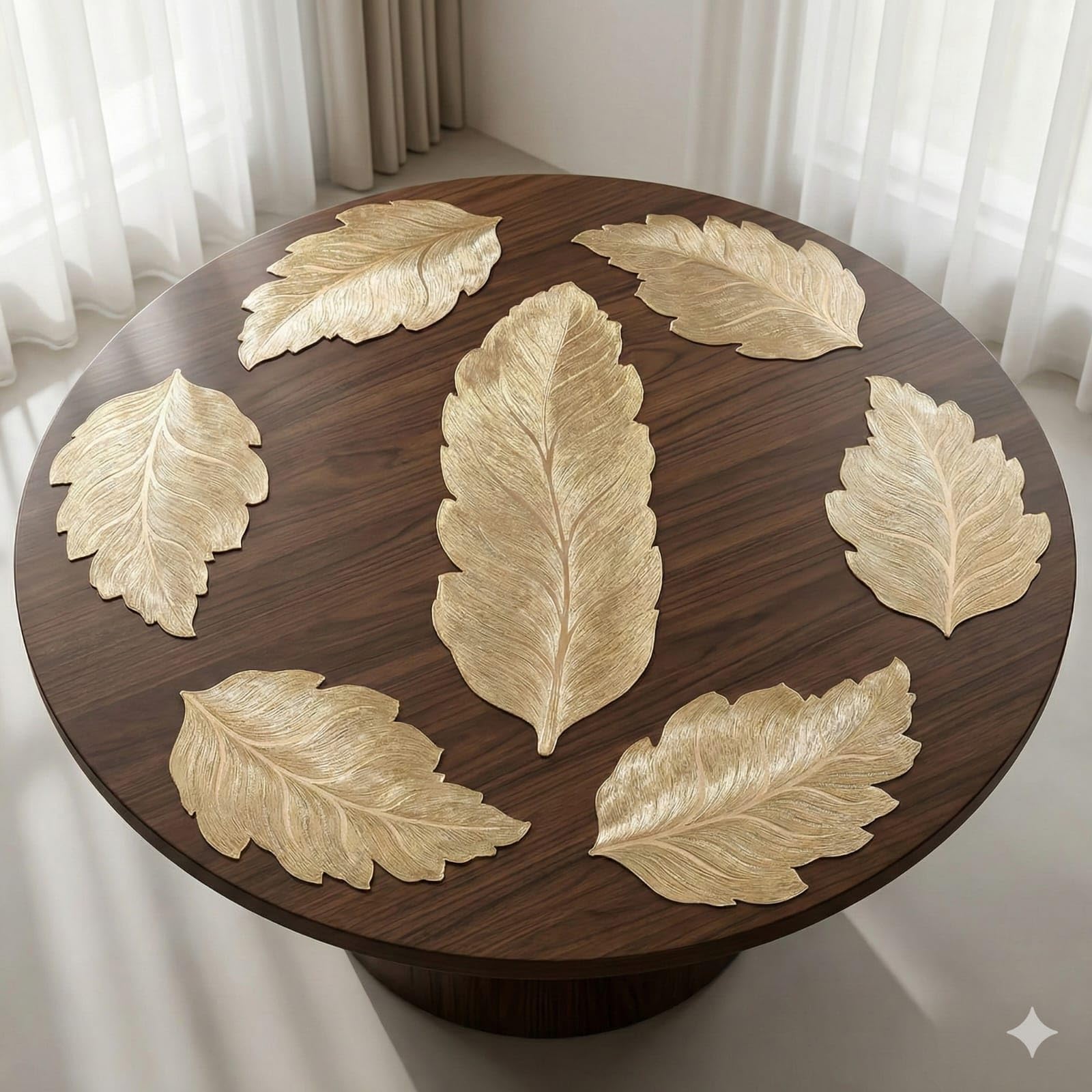 Dining Table Mat & Runner Set - Elegant Table Protection -17