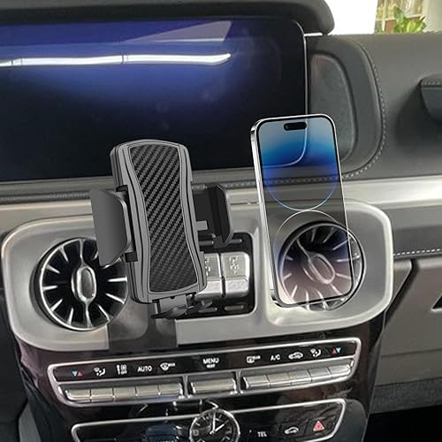 Car Phone Mount for Mercedes Benz G-Class 2019-2024 Phone Holder Navigation，Fit for Benz G Class Cellphone Mobile Cradle Auto Accessories Bracket Anti-Shake，360 Degree Rotation， for All Cell Phones