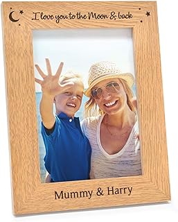Mothers Day Gifts Mum Mummy Nanny Nan Nanna PERSONALISED Engraved Photo Frames - Mothers Day Gifts Presents - Mum Mummy Nanny Nan Nanna Gran Granny - 5" x 7" and 6" x 4" Photo Picture Frames