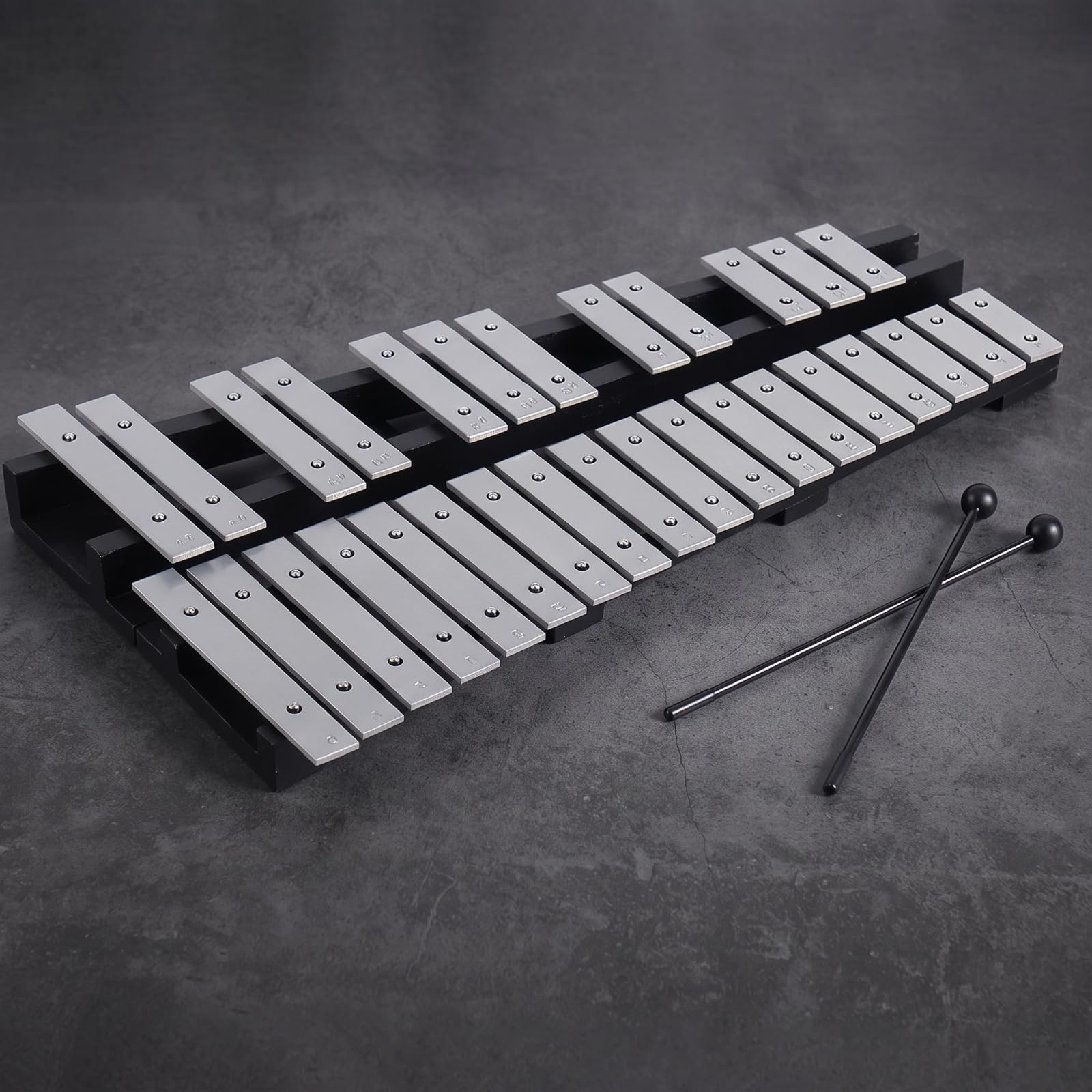 Baoblaze Metalófono Educativo Glockenspiel | 30 Notas, Portátil, para Aula, Escuela, Niños, Principiantes