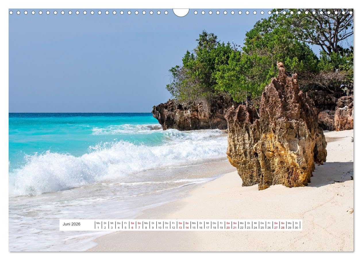Sansibar - Sonne, Sand, Meer (Wandkalender 2026 DIN A3 quer), CALVENDO Monatskalender: Schönheit im Indischen Ozean - Inselgruppe gehörend zu Tansania vor der Küste Ostafrikas. (CALVENDO Orte)