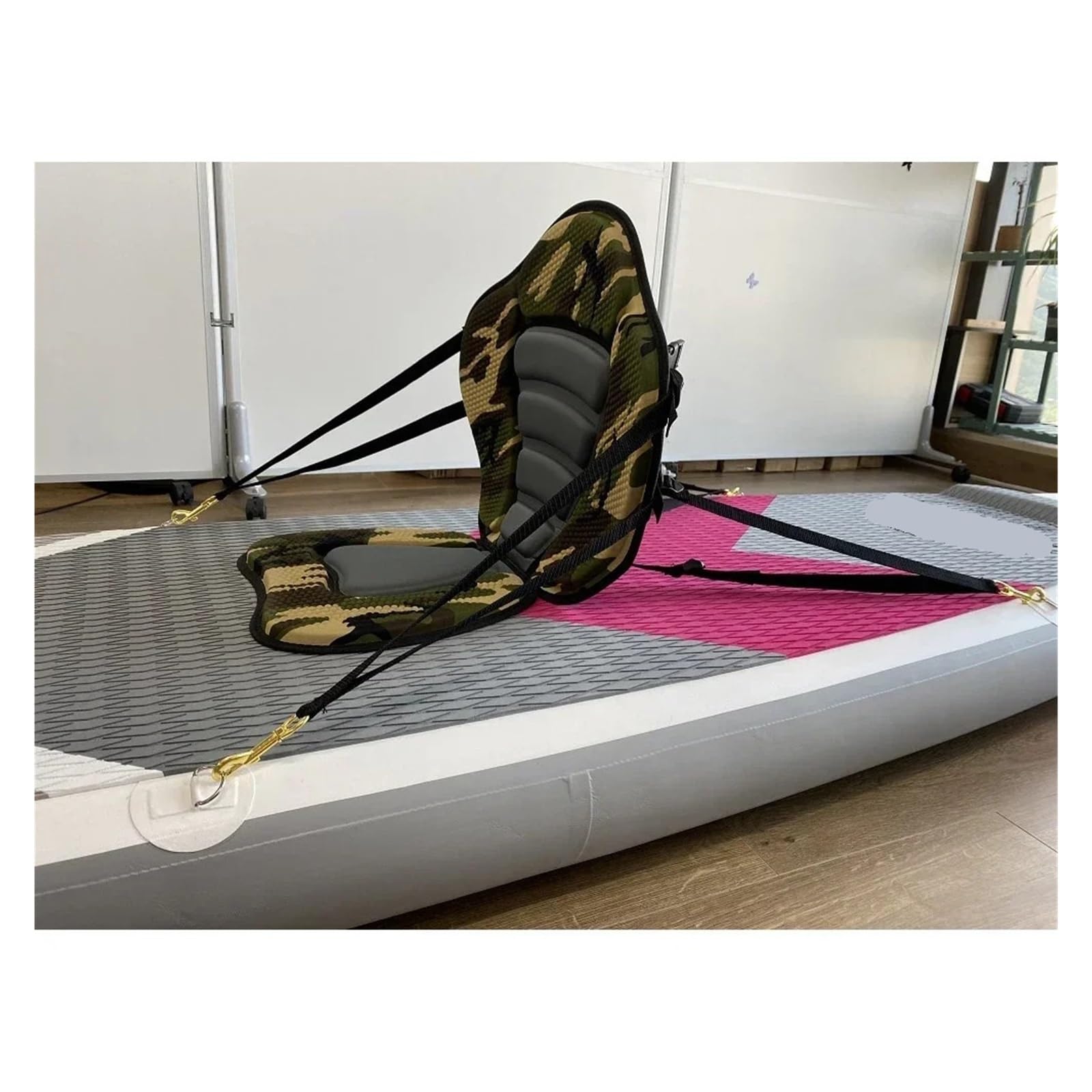 Kajaksitz, Bootssitz, Kajakzubehör, aufblasbare Paddle-Board-Rückenlehne, weiche, rutschfeste Basis, verstellbare Rückenlehne Universal Kajak Sitz