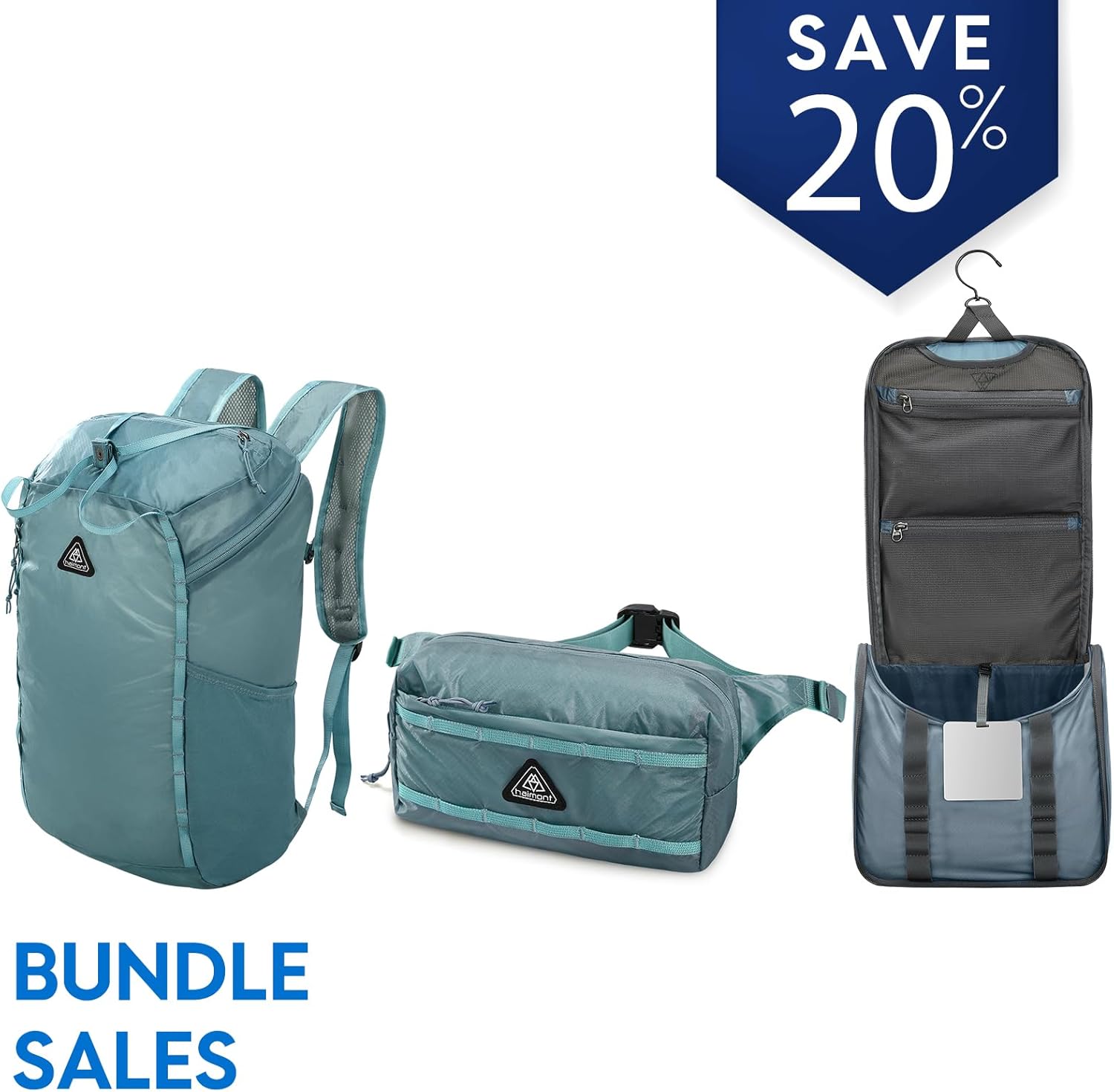 Haimont Ultralight Packable Backpack and Waist Pack and