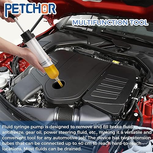 Miniatura 6 de Extractor de líquidos, jeringa de succión de 500 cc, bomba de llenado de extracción manual de jeringa de aceite, bomba de jeringa de fluido, succión