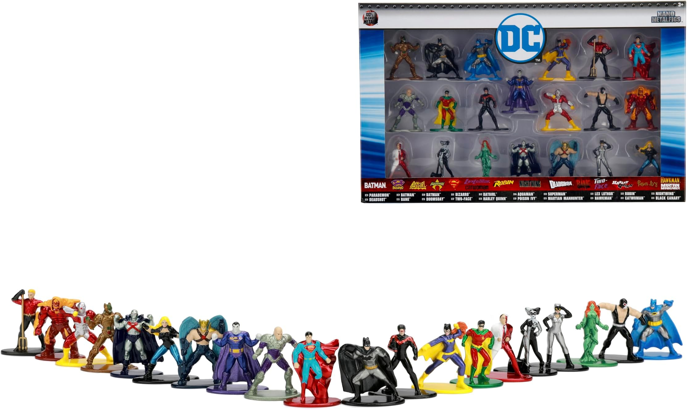 Jada Pack 20 DC Comics Figures, Multicoloured (0801310301203)