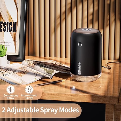 Miniatura 2 de SmartDevil Mini humidificador portátil, humidificador de plantas de escritorio de 16.9 fl oz, USB personal para dormitorio, oficina con luz