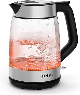 Tefal - Express glass electric kettle - indicator 1 cup - 2200w | Electric teapot for quick boiling - 1 cup energy saving indicator - easy and quick cleaning