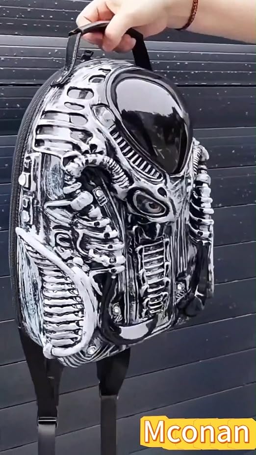 4405 and PVC 3D Xenomorph Shaped Purse Alien Backpack, Silver Amazon.com: 3D Xenomorph Shaped Backpack Steam Punk for Men  main image 4
