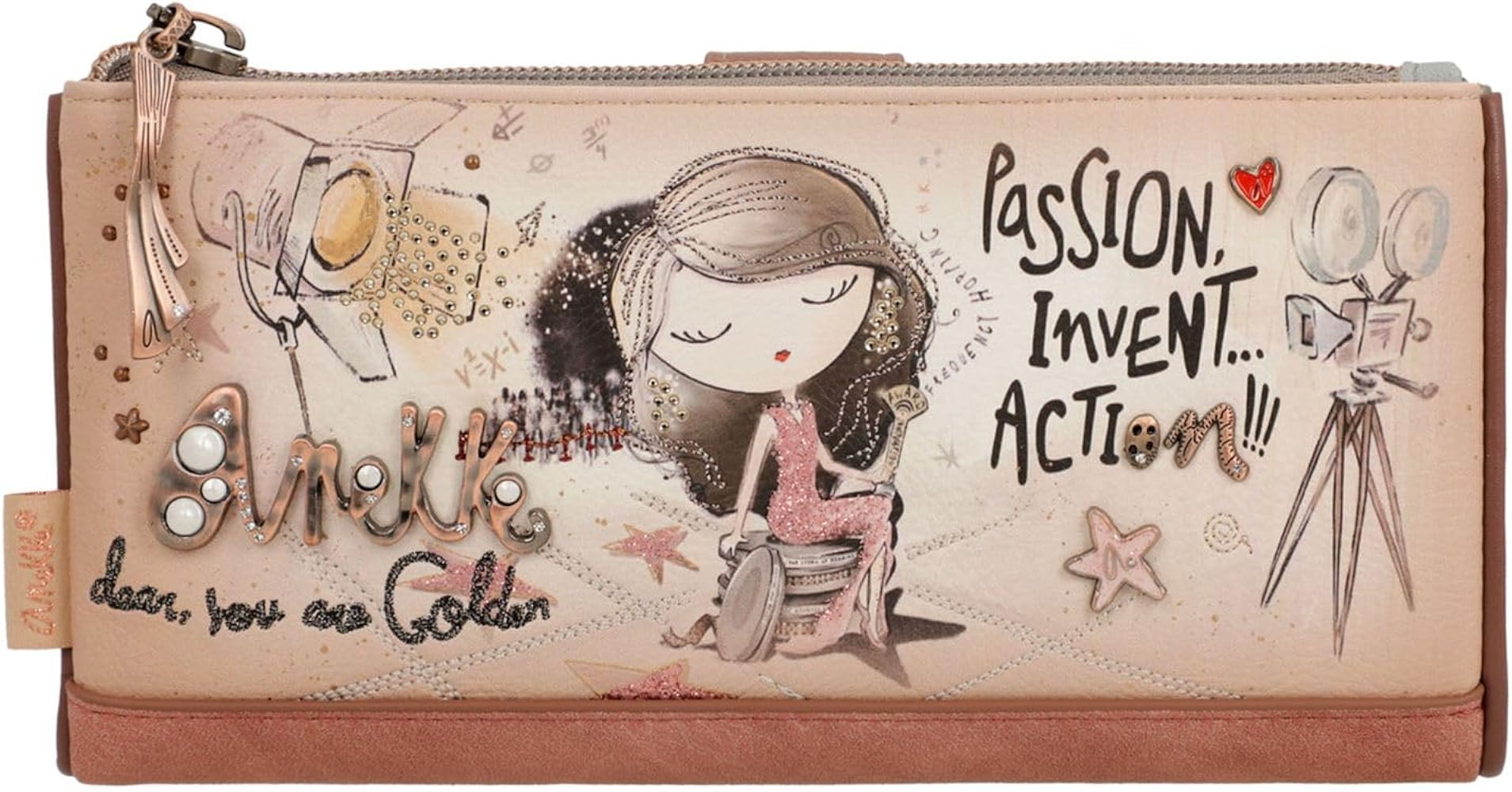Portachiavi Anekke Hollywood Studio Coin Purse – Pratico E Giocoso, 12x9x2,5 Cm - copertina