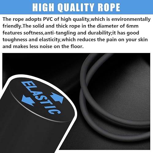 Miniatura 4 de Speed Jump Rope, Adjustable Length, Training Equipment for Boxing, MMA, Martial Arts, Fitness Workout