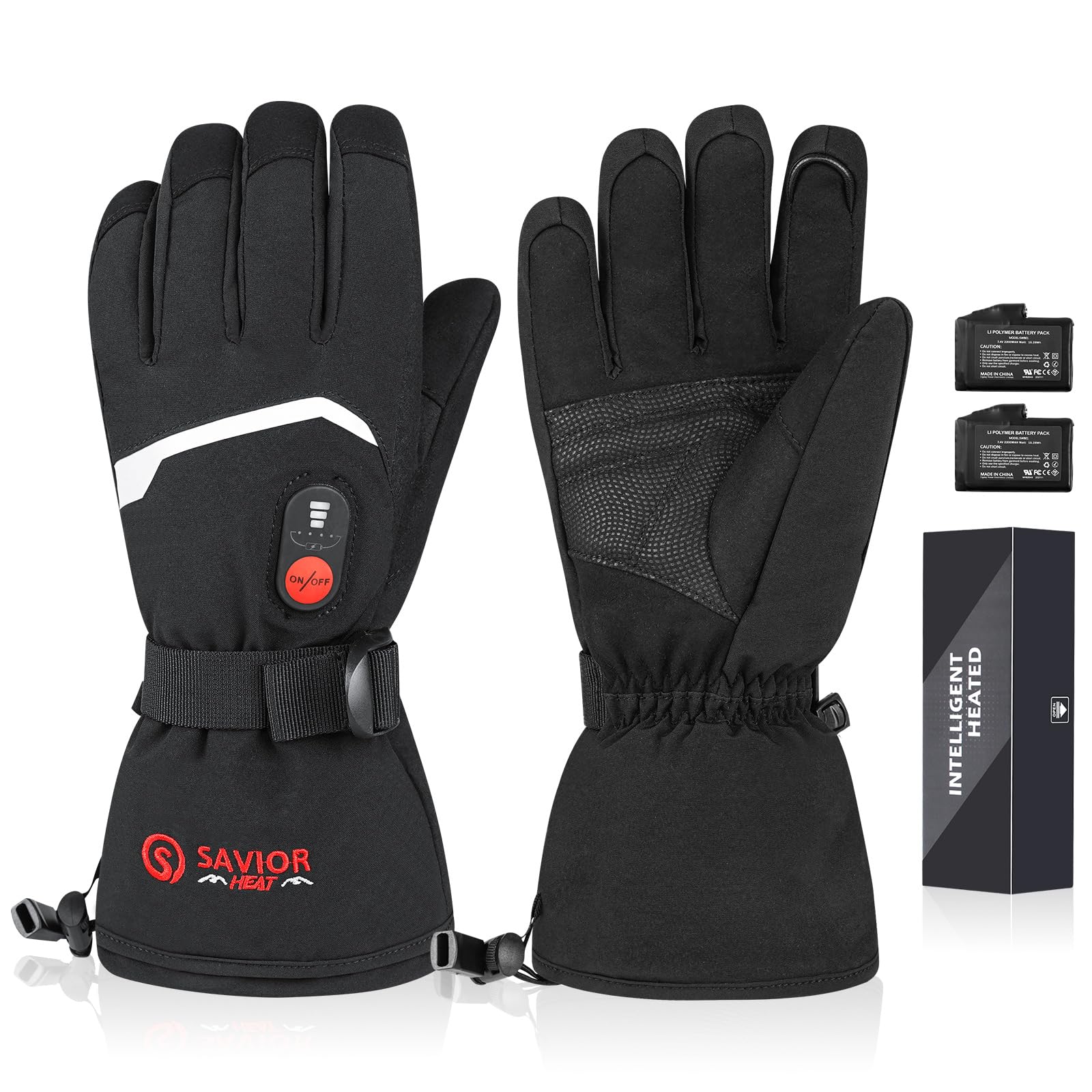Guanti Riscaldati Elettrici Duerer - Ricaricabili 3000mAh, Impermeabili E Touchscreen, Per Sci, Moto E Outdoor
