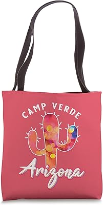 Camp Verde Arizona USA Desert Cactus Vacation Souvenir Tote Bag
