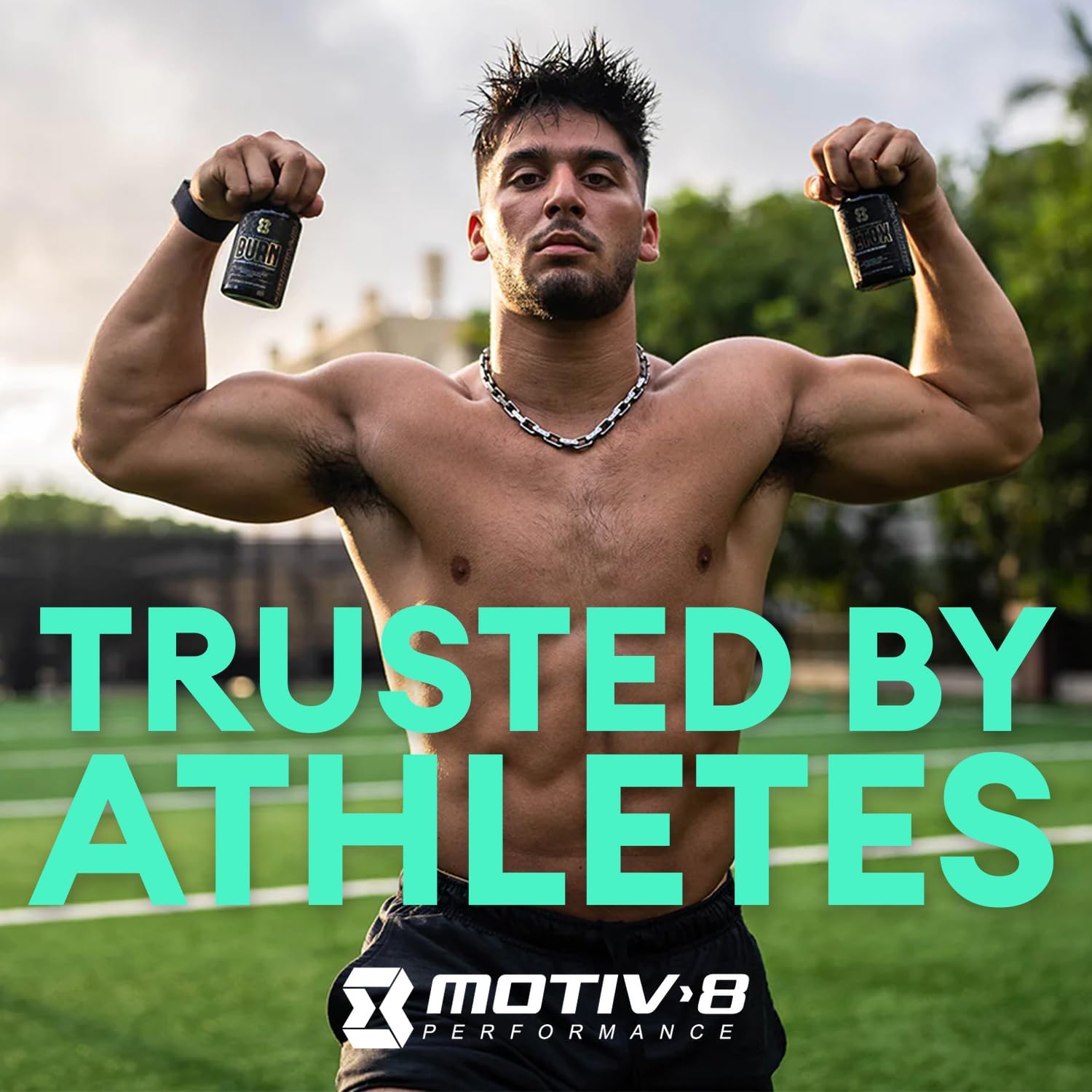 Motiv-8 Performance Pre-Workout Burn Capsules, Natural, Feel Good Energy, No Crash or Jitters, Perfect for Working Out (60 Capsules)
