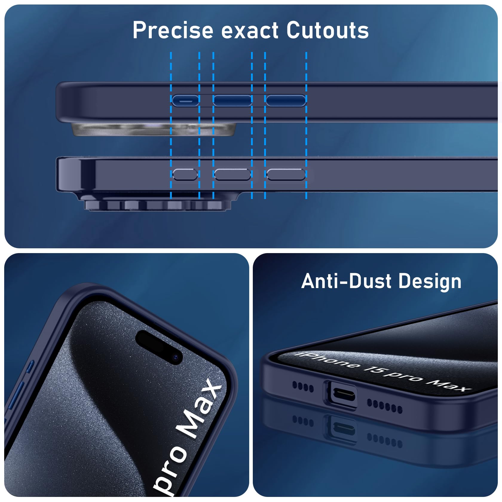 ESR Cover per iPhone 16 Pro ax, Copatibile con agSafe, Protezione
