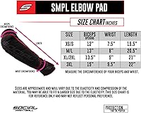 Vista 9 de Social Paintball SMPL - Almohadillas de protección para brazo y codo, color negro y rojo