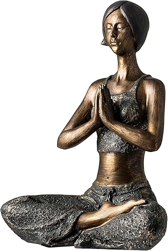Miniatura 3 de Estatuas de meditación de yoga, decoración del hogar, esculturas de Zazen, figuras de postura de yoga, decoración moderna para sala de estar,