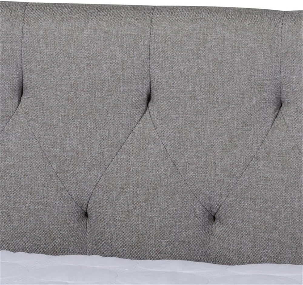 Baxton Studio Delora Modern and Contemporary Light Grey Fabric Upholstered Full Size Daybed with Roll-Out Trundle Bed