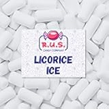 Licorice Ice Peppermint Bites by RUS Candy Company, 2 Pack - 4 oz Each | Refreshing Peppermint Flavor | Imported Candy Treats (Licorice Ice)