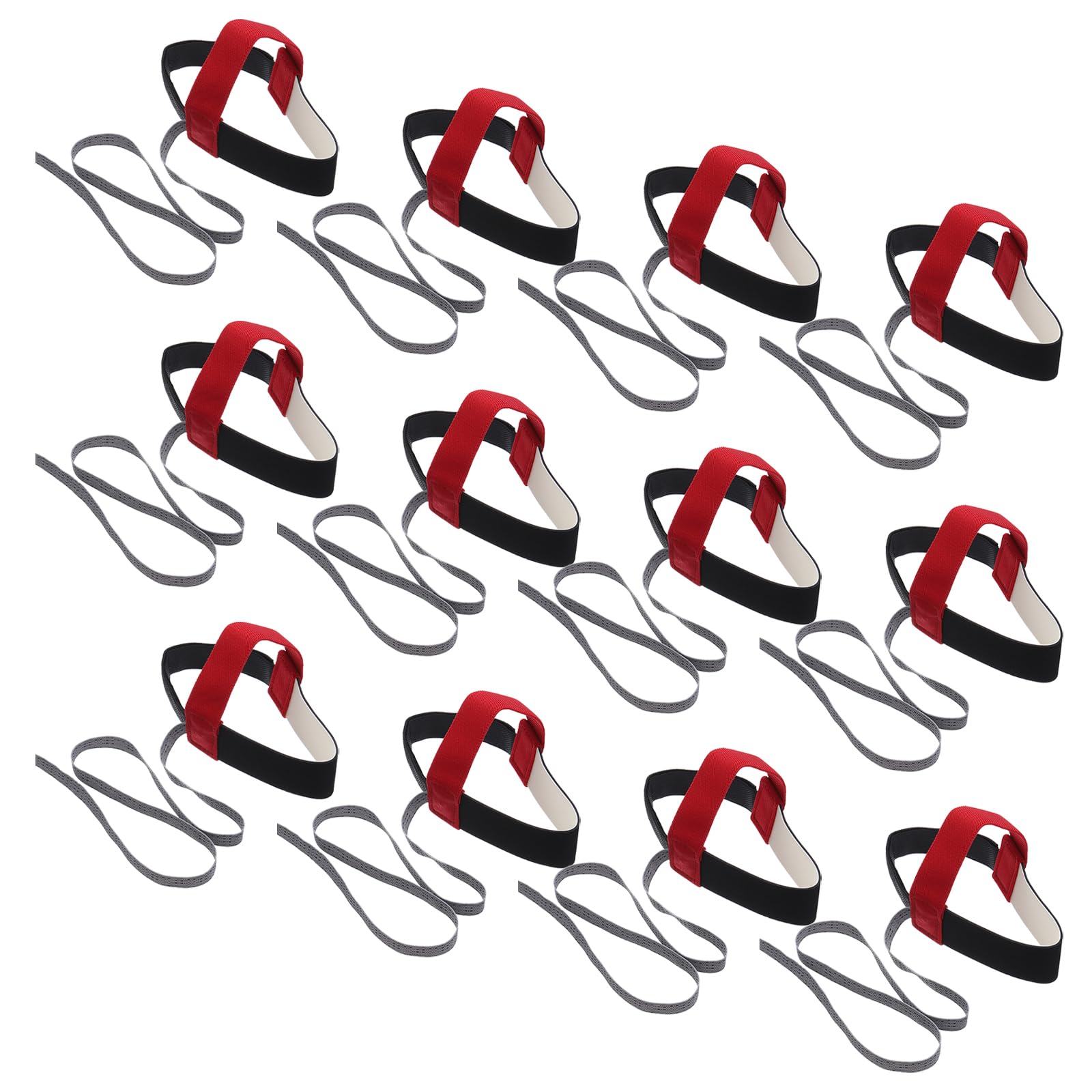 MECCANIXITY 12 correas antiestáticas ESD para el talón del pie, correa de muñeca antiestática ajustable para quitar la estática, color negro y rojo
