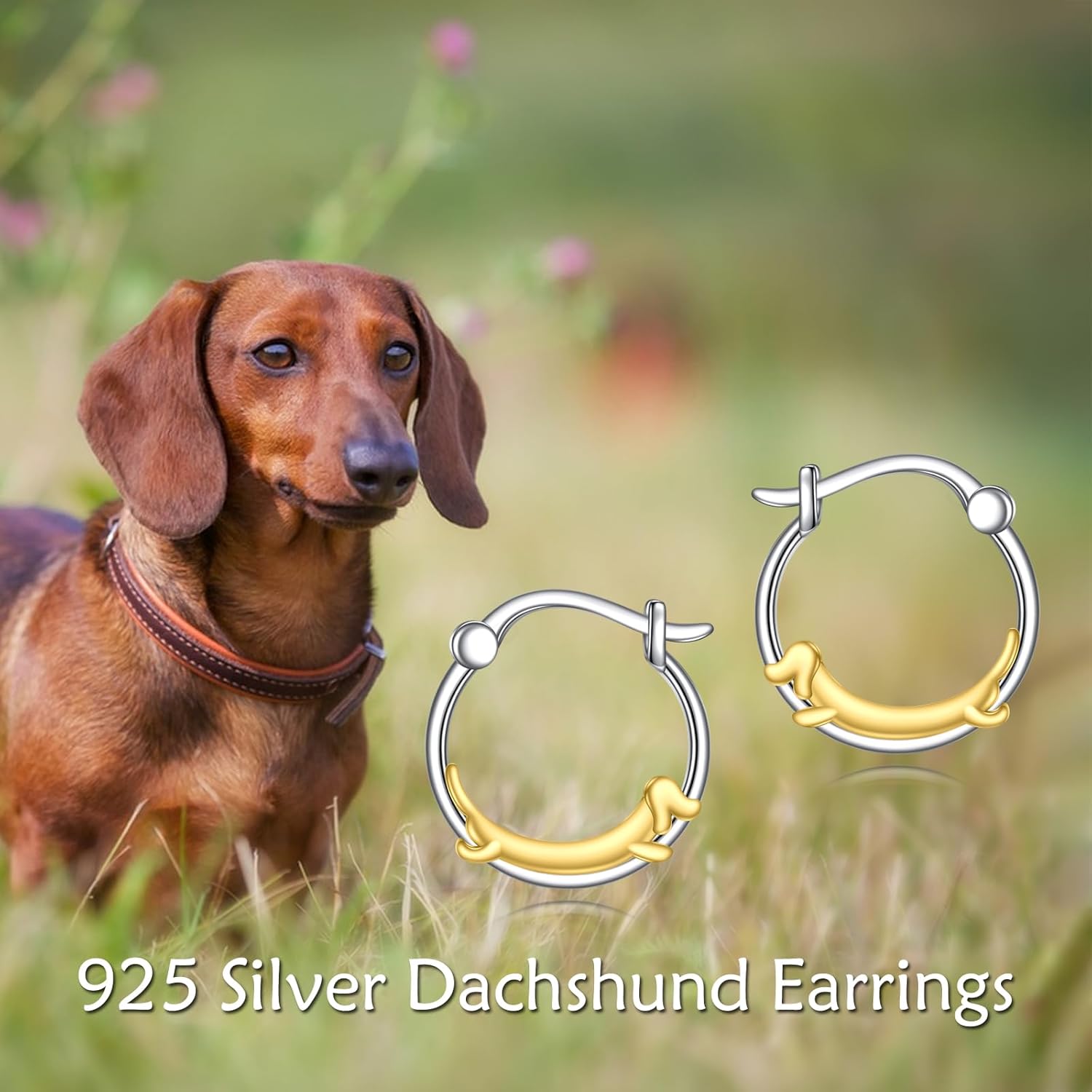 TIGER RIDER Cute Animal Hoop Earrings for Women 925 Sterling Silver Jewelry for Mom Sister