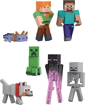 Mattel Minecraft World Builder Figure Set, JFG66