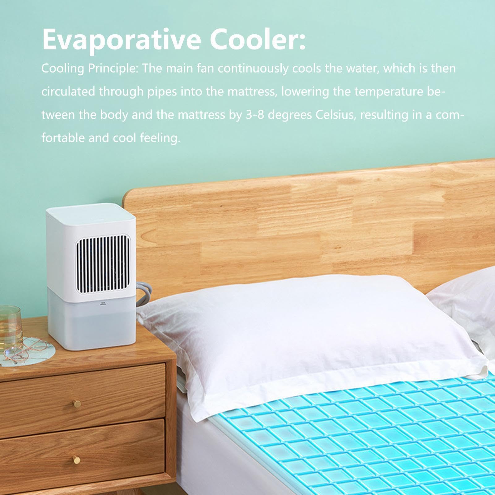 Coprimaterasso Rinfrescante Ad Acqua Topper Refrigerante Con | Di Raffreddamento Per Camper Campeggio Viaggio Outdoor Hotel Dormitorio Divano Soggiorno Casa