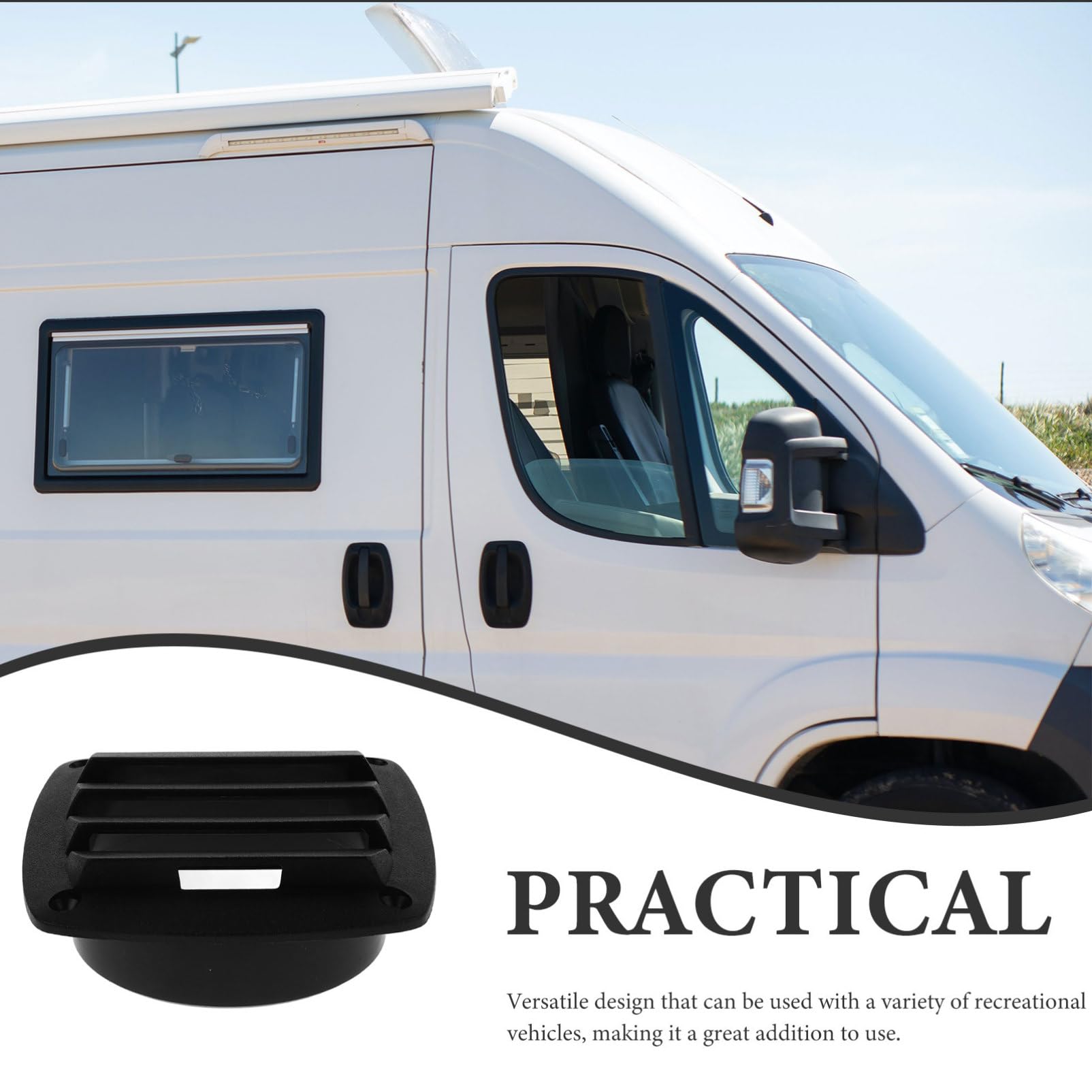 BESPORTBLE Marine Vents Grille Nylon Louvered Vent Cover for Boat Yacht Airflow Enhancement