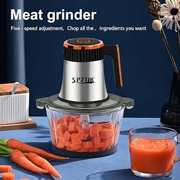 Amazon.com: SPZTJK Food Processors, 5-Speed Electric Food Chopper