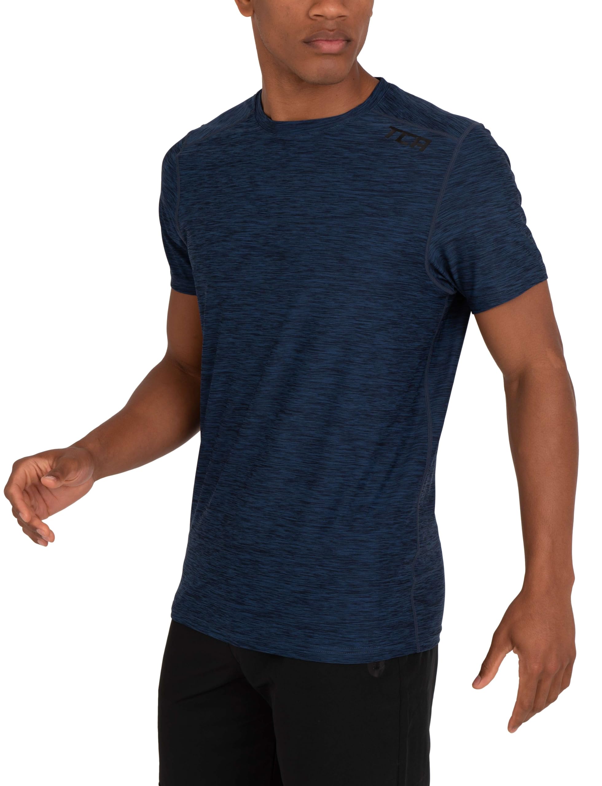 TCAQuick Dry T Shirt Gym Top for Men Short Sleeve Running Top Mens Gym Clothes Sports Active wear, Lightweight Breathable Moisture Wicking Clothing
