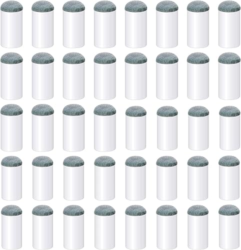 Pengxiaomei 40 puntas de taco de billar, 2 tamaños, puntas de taco de billar, kit de repuesto para puntas de taco de billar (0.472 in/0.512 in, cada